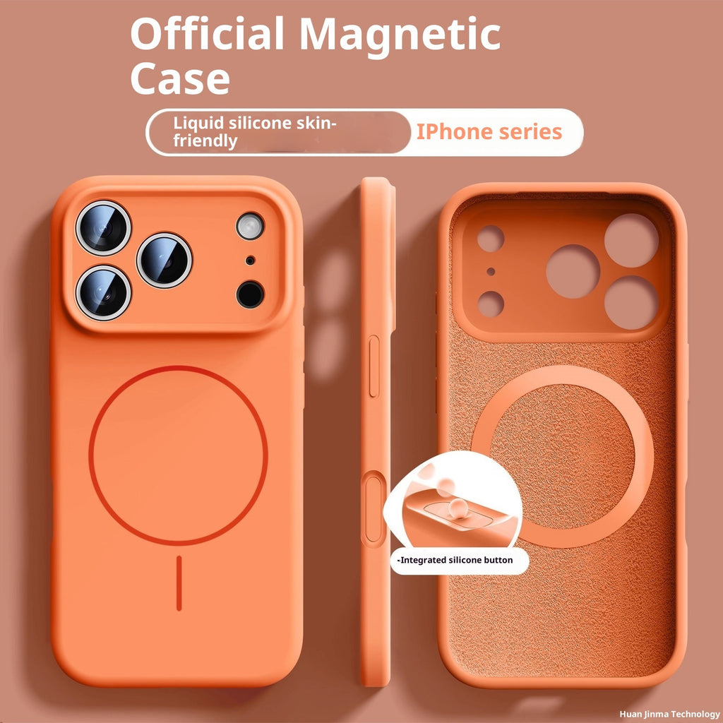 Applicable To 17 Fine Circle Magnetic Phone Case Liquid Silicone - NeoTech