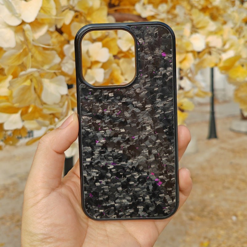 Gold Foil Carbon Fiber Forged Grain Phone Case - NeoTech