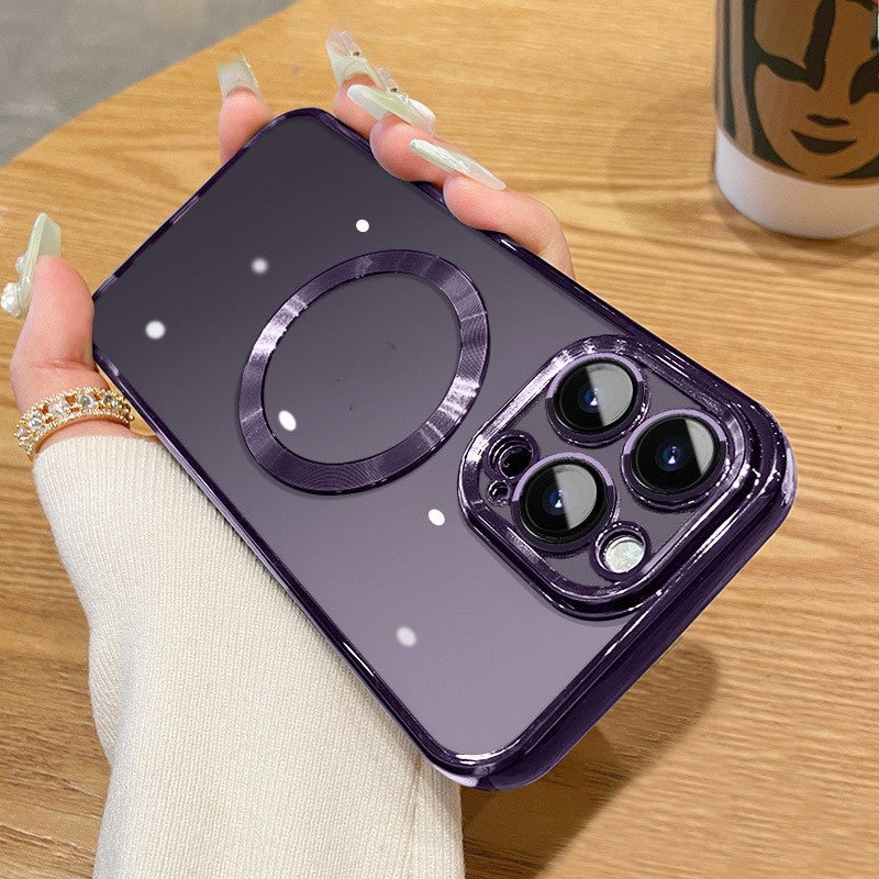 Creative Lens Film Plating Magnetic Suction Phone Case Protector - NeoTech