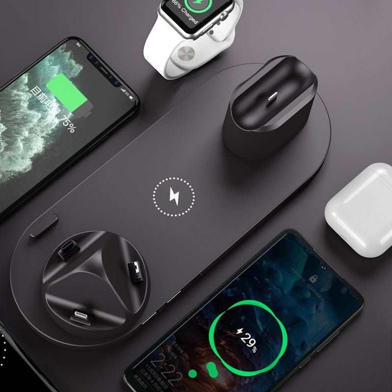 Wireless Charger For IPhone Fast Charger For Phone Fast Charging Pad For Phone Watch 6 In 1 Charging Dock Station - NeoTech