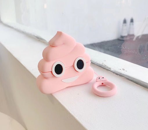 Compatible with Apple, Poop Pattern Soft Silicone Protective AirPods Cover - NeoTech