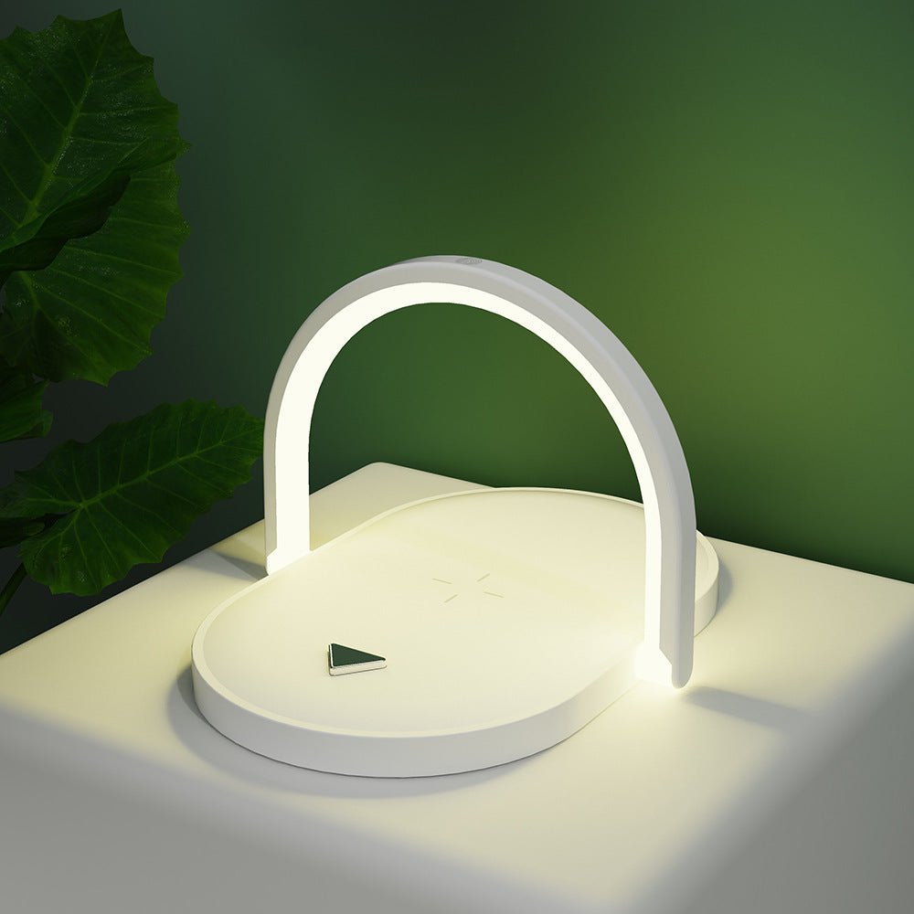 3 In 1 Foldable Wireless Charger Night Light Wireless Charging Station Stonego LED Reading Table Lamp 15W Fast Charging Light - NeoTech
