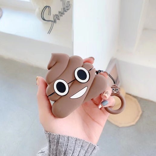 Compatible with Apple, Poop Pattern Soft Silicone Protective AirPods Cover - NeoTech