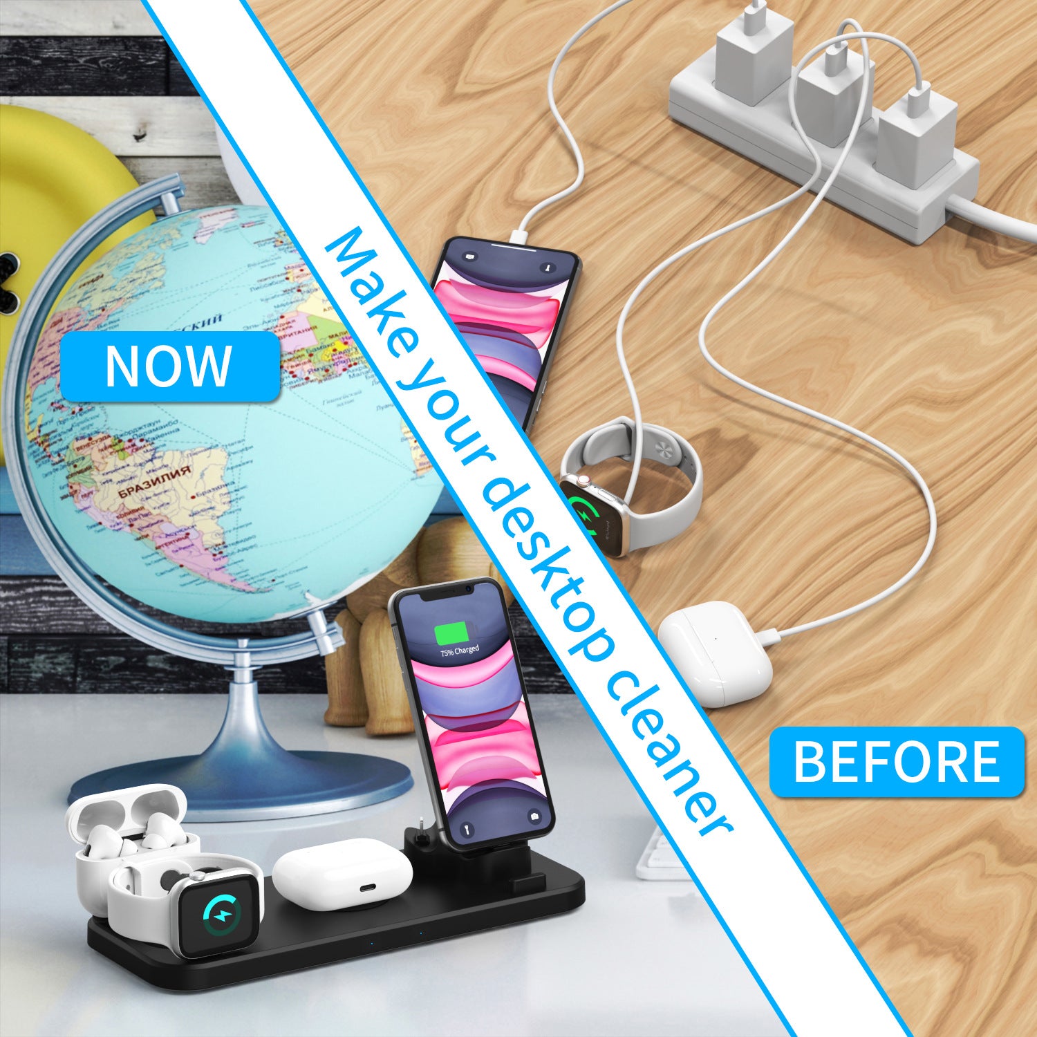 Compatible with Apple , Multifunctional wireless charger - NeoTech