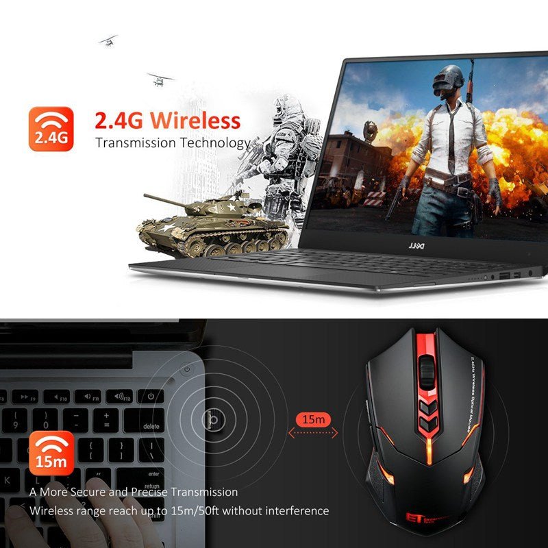 Power - Saving Silent Luminous Wireless Mouse - NeoTech