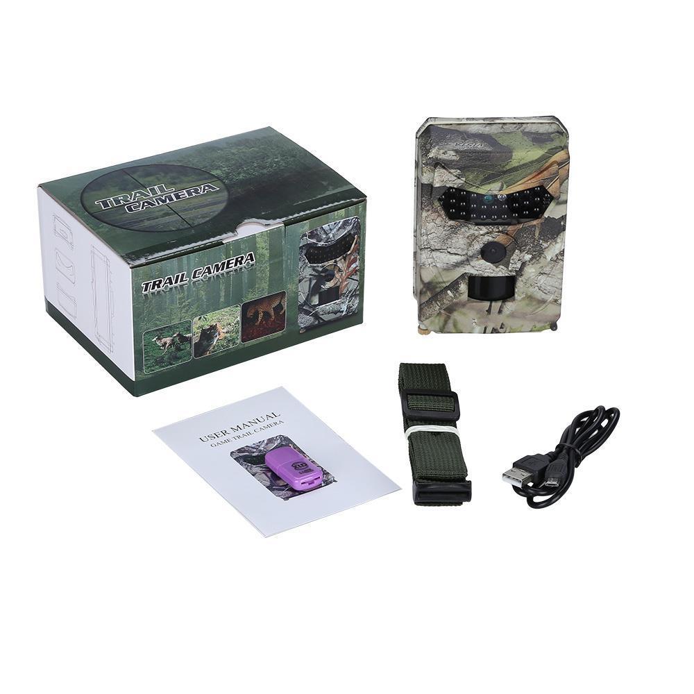 1080P Trail Camera Hunting Game Camera Outdoor Wildlife Scouting Camera PIR Sensor Infrared Night Vision - NeoTech