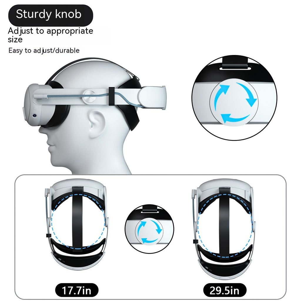Oculus Quest3 Head Wear 18W Fast Charge VR Glasses Meta Headband Accessories 10000mAh Large Capacity - NeoTech