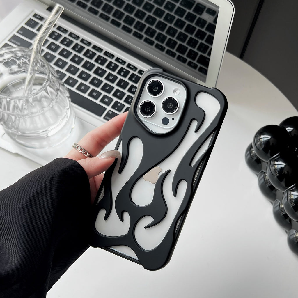 Electroplating Hollow Heat Dissipation Phone Case Flame Pattern High - grade Soft Shell - NeoTech