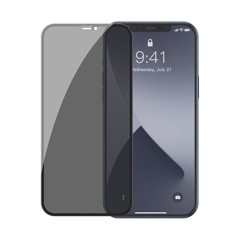 0.3mm Full Screen Curved Privacy Tempered Tempered Film For IP 5.4 Inch Two Pieces Black - NeoTech