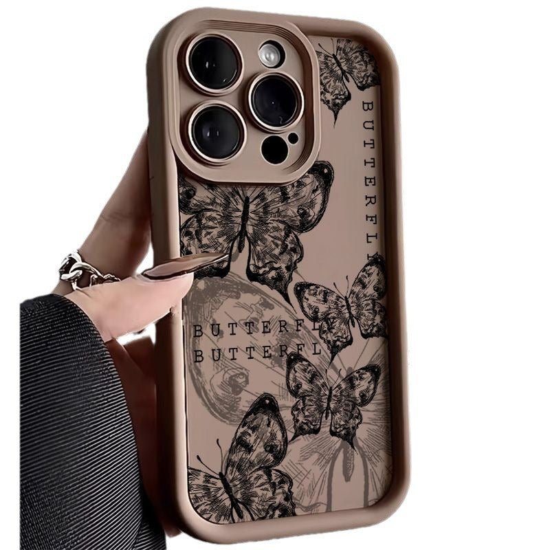 Retro Butterfly Print Drop - resistant Phone Case - NeoTech