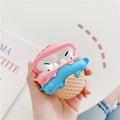 Compatible with Apple, Cute Stereo Cat Ice Cream Wireless Earphone Protective Cover - NeoTech