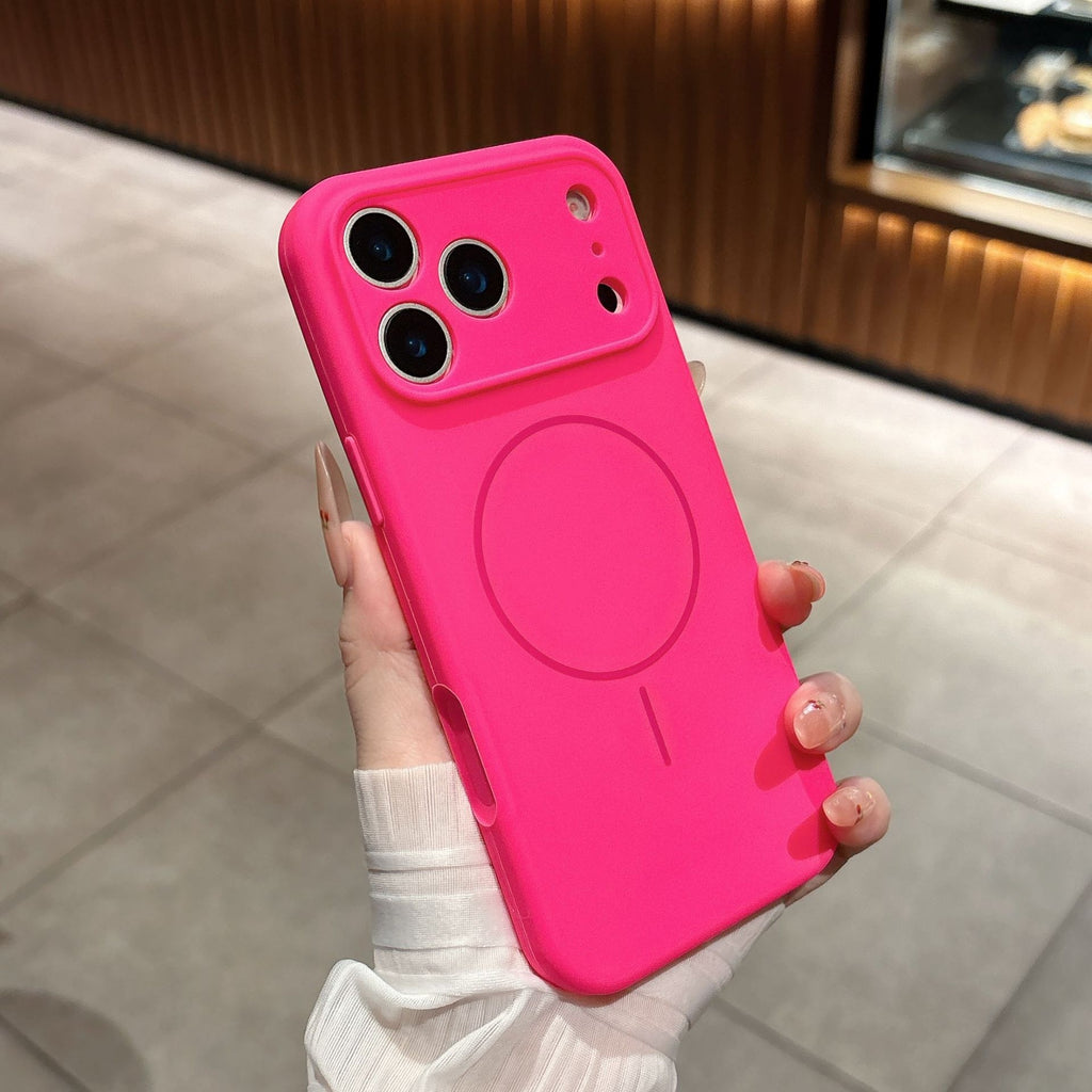 Applicable To 17 Fine Circle Magnetic Phone Case Liquid Silicone - NeoTech