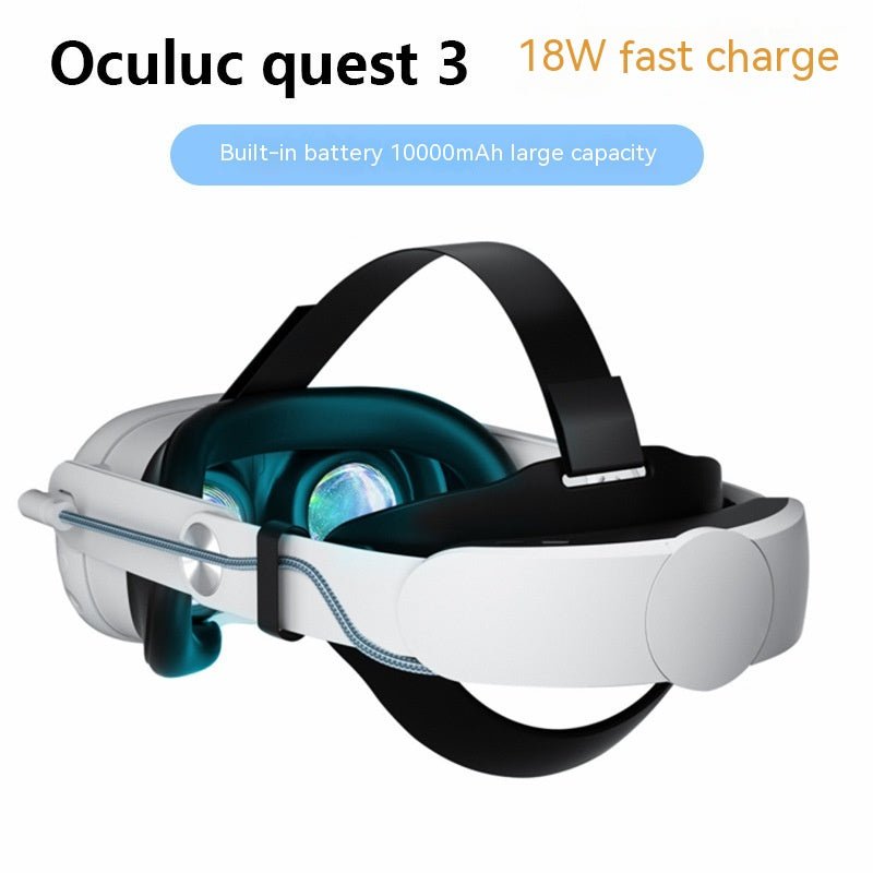 Oculus Quest3 Head Wear 18W Fast Charge VR Glasses Meta Headband Accessories 10000mAh Large Capacity - NeoTech