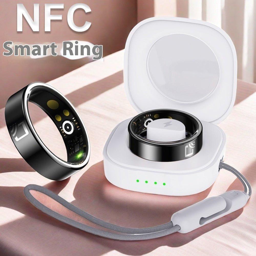 Ceramic Smart Ring Heart Rate Blood Oxygen Sleep Waterproof - NeoTech