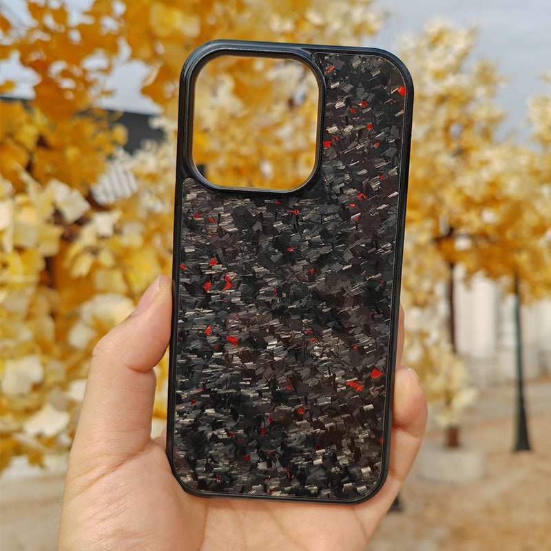 Gold Foil Carbon Fiber Forged Grain Phone Case - NeoTech