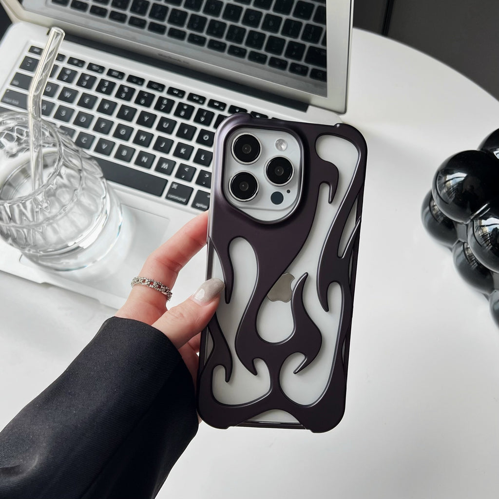 Electroplating Hollow Heat Dissipation Phone Case Flame Pattern High - grade Soft Shell - NeoTech