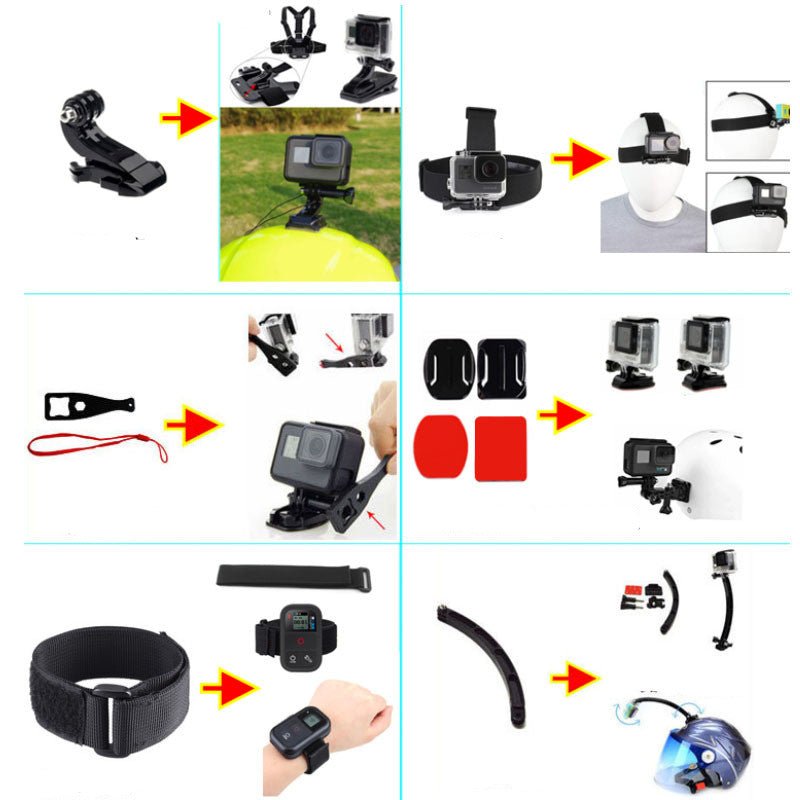 Sports Camera Accessories Set Photography Accessories - NeoTech