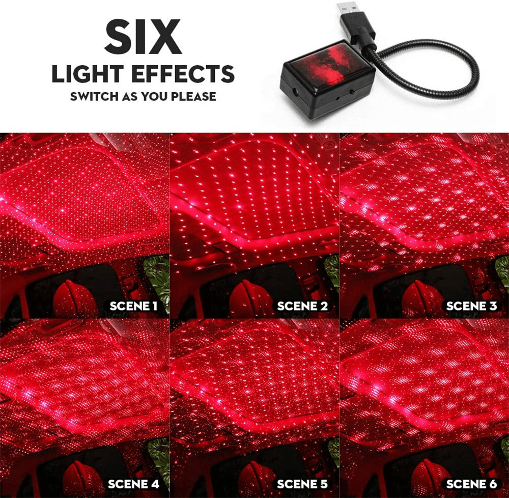 Star Light Projector Party Lights USB LED Light Interior Lighting LED Interior Car Lights Starry Sky Galaxy Night Lights - NeoTech