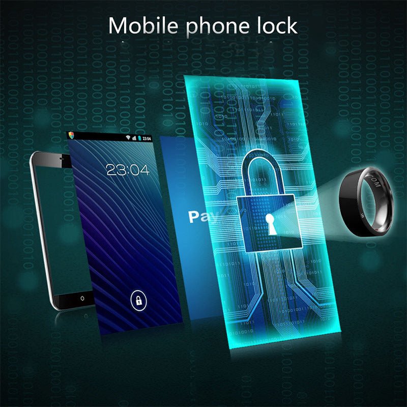 Smart Ring Wearable Device Multifunctional Black High - tech - NeoTech