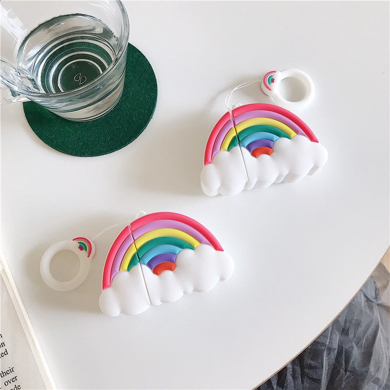 Rainbow Cloud Headphone Protective Case Silicone - NeoTech