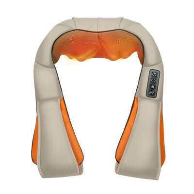 Car U Shape Electrical Shiatsu Back Neck Shoulder Body Massager Infrared Heated Kneading Car Home Massager - NeoTech