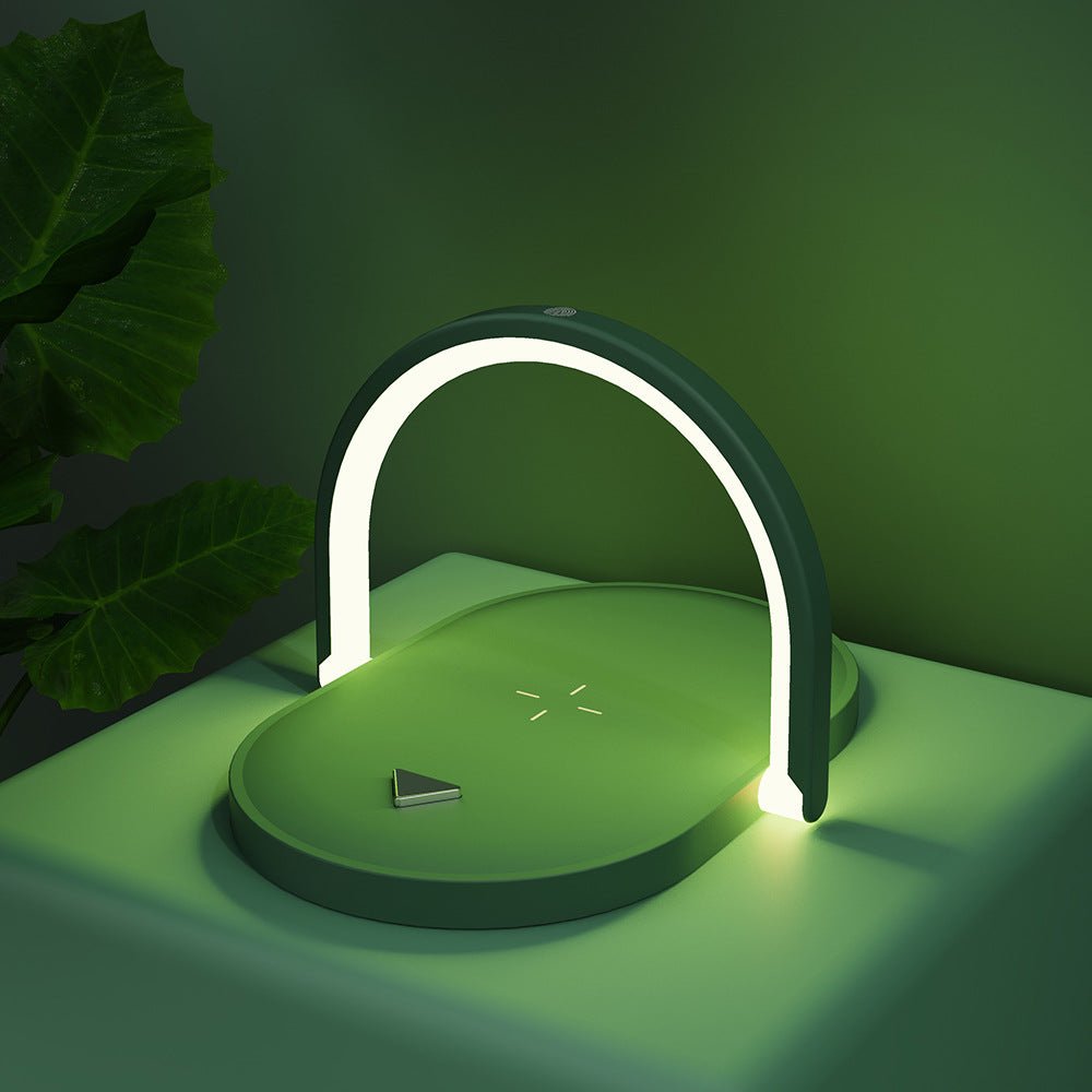 3 In 1 Foldable Wireless Charger Night Light Wireless Charging Station Stonego LED Reading Table Lamp 15W Fast Charging Light - NeoTech