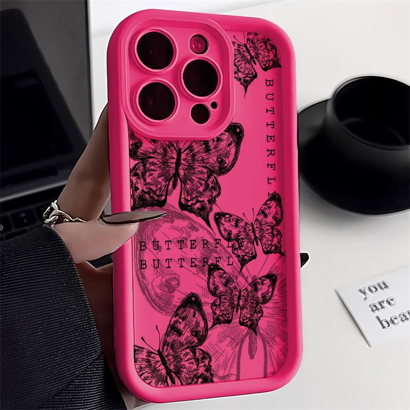 Retro Butterfly Print Drop - resistant Phone Case - NeoTech
