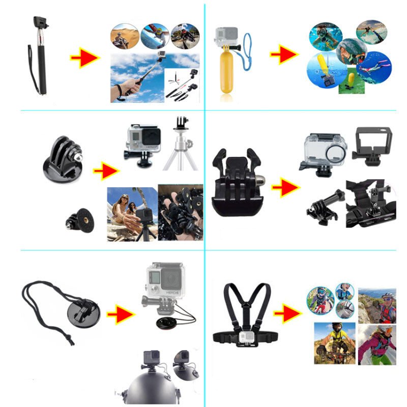 Sports Camera Accessories Set Photography Accessories - NeoTech