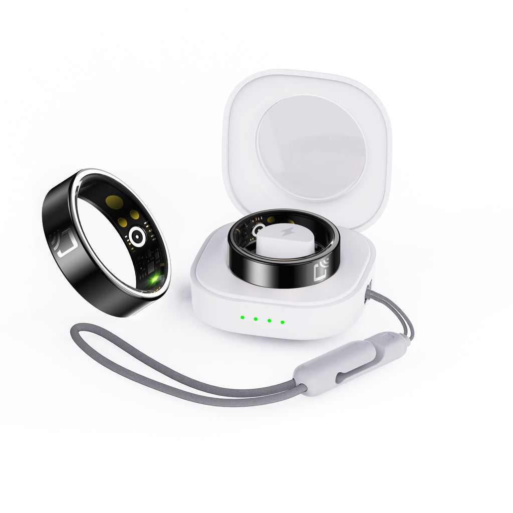Ceramic Smart Ring Heart Rate Blood Oxygen Sleep Waterproof - NeoTech