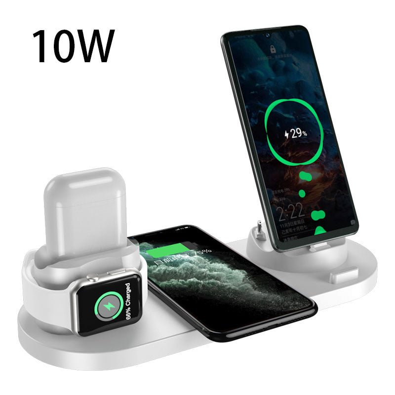 Wireless Charger For IPhone Fast Charger For Phone Fast Charging Pad For Phone Watch 6 In 1 Charging Dock Station - NeoTech