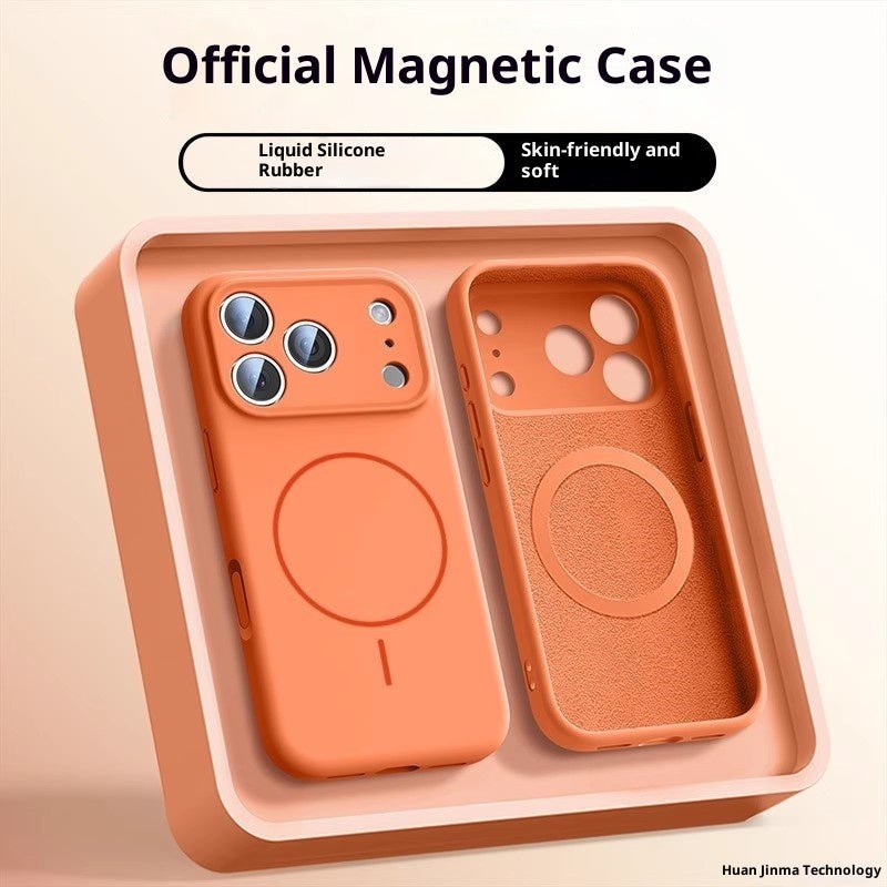 Applicable To 17 Fine Circle Magnetic Phone Case Liquid Silicone - NeoTech