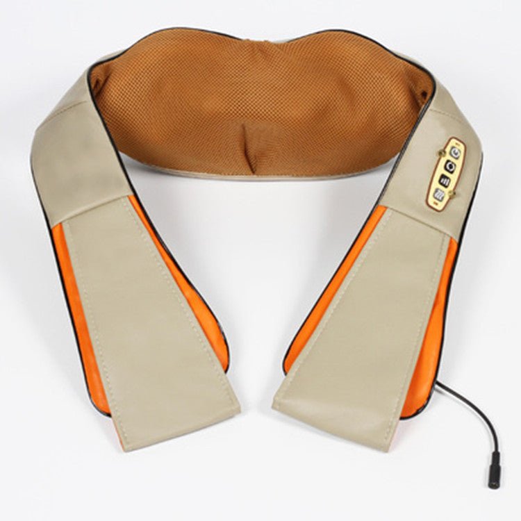 Car U Shape Electrical Shiatsu Back Neck Shoulder Body Massager Infrared Heated Kneading Car Home Massager - NeoTech