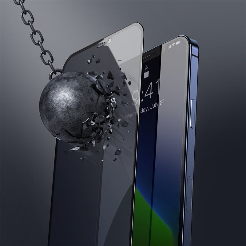 0.3mm Full Screen Curved Privacy Tempered Tempered Film For IP 5.4 Inch Two Pieces Black - NeoTech