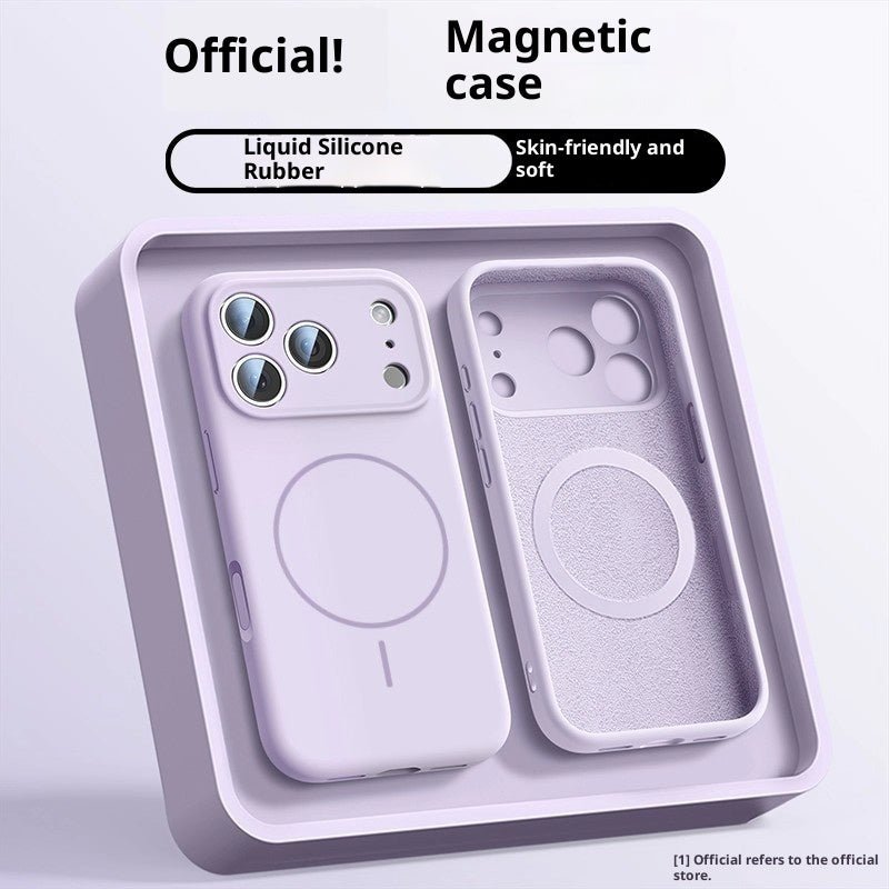 Applicable To 17 Fine Circle Magnetic Phone Case Liquid Silicone - NeoTech