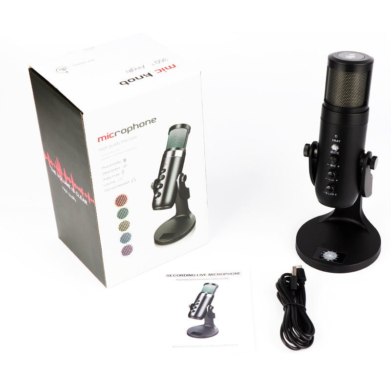 RGB Colorful Breathing Ambience Light USB Condenser Microphone - NeoTech