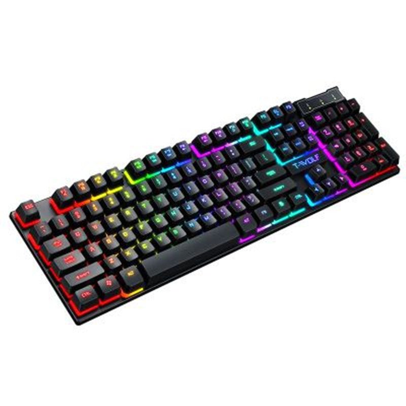 Gaming Usb Luminous Wired Keyboard Floating Manipulator - NeoTech