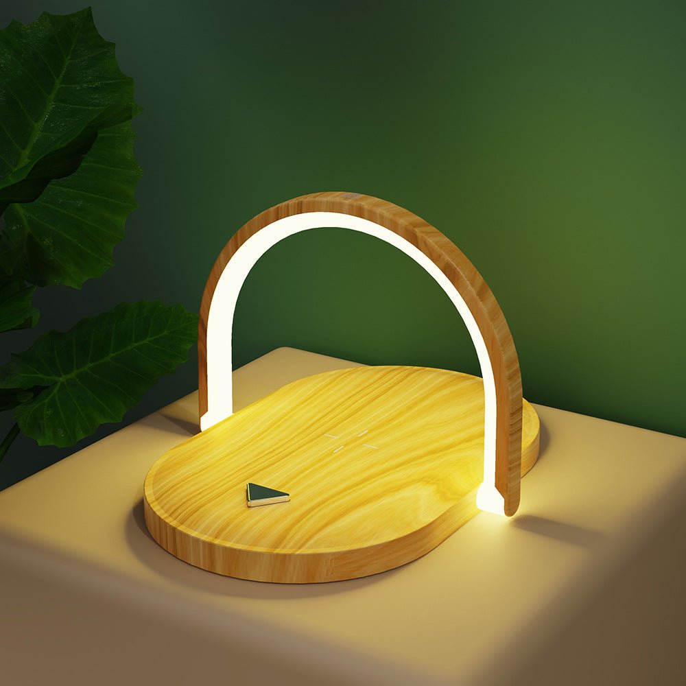 3 In 1 Foldable Wireless Charger Night Light Wireless Charging Station Stonego LED Reading Table Lamp 15W Fast Charging Light - NeoTech