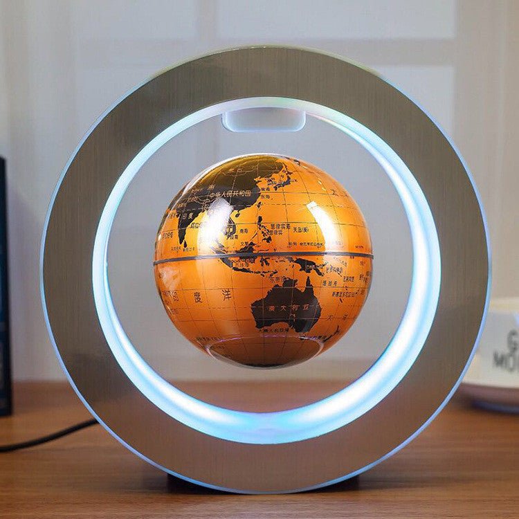 Round LED World Map Floating Globe Magnetic Levitation Light Anti Gravity Magic - NeoTech