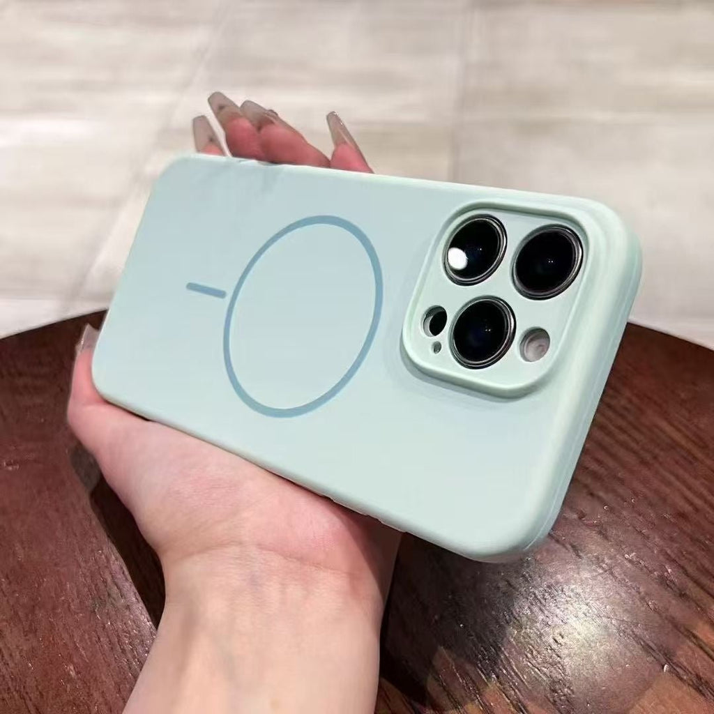 Applicable To 17 Fine Circle Magnetic Phone Case Liquid Silicone - NeoTech