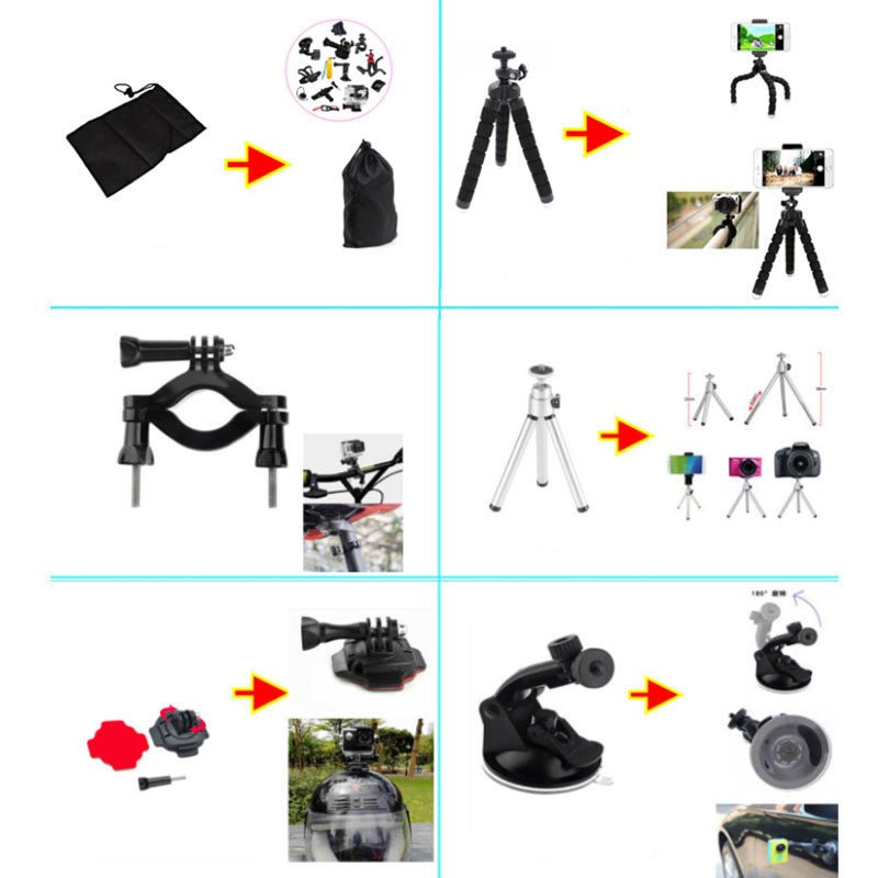 Sports Camera Accessories Set Photography Accessories - NeoTech