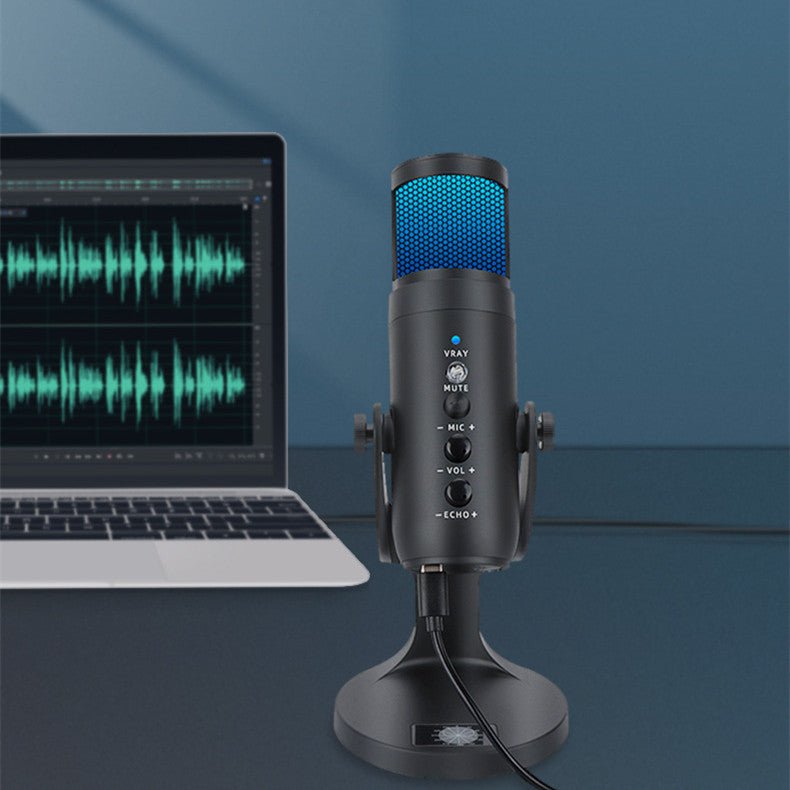 RGB Colorful Breathing Ambience Light USB Condenser Microphone - NeoTech