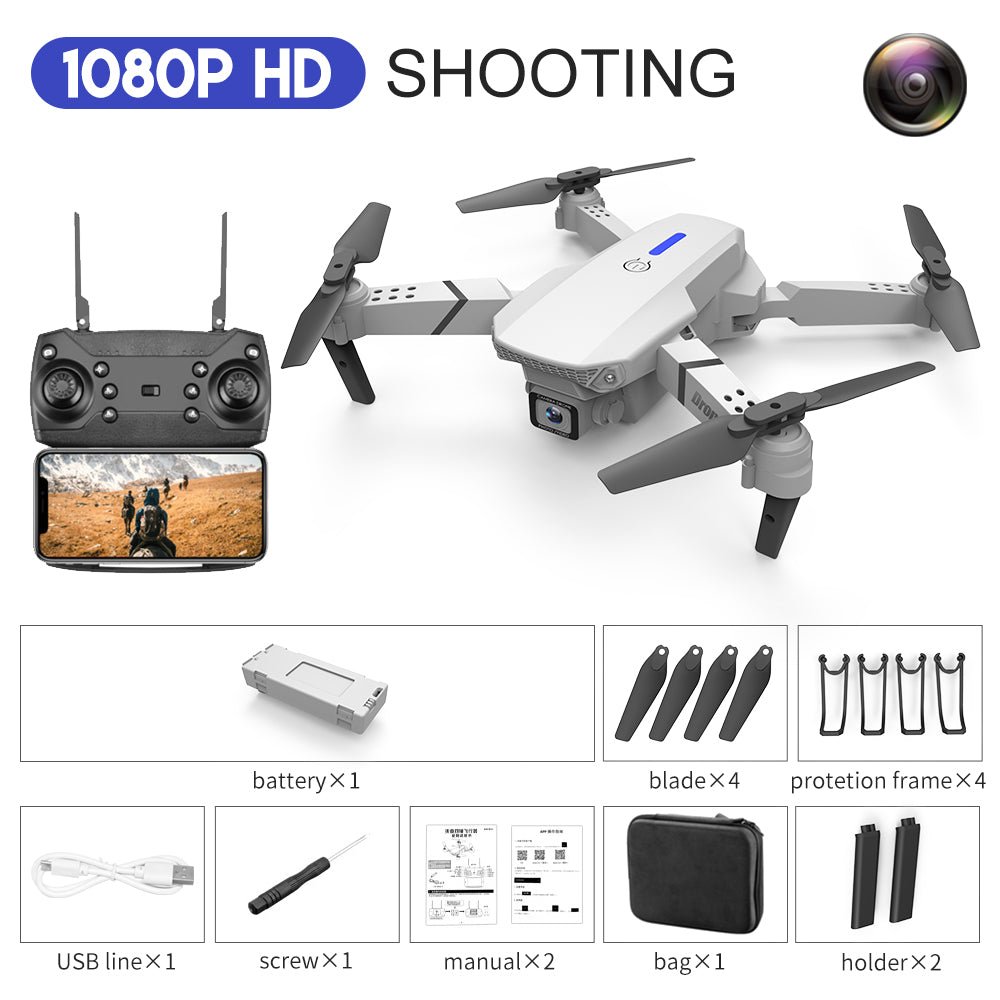 E88 Drone Aerial Photography HD 4K Dual Camera Remote Control Airplane Toy - NeoTech
