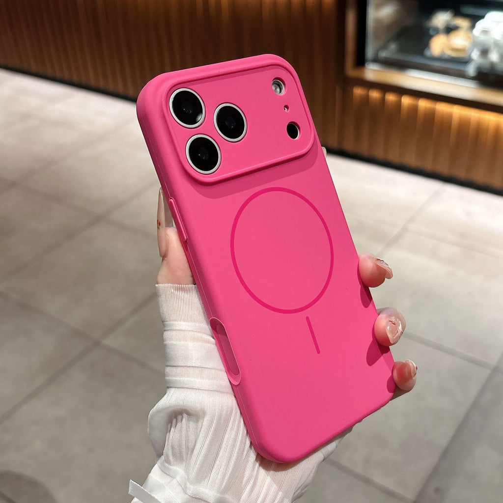 Applicable To 17 Fine Circle Magnetic Phone Case Liquid Silicone - NeoTech