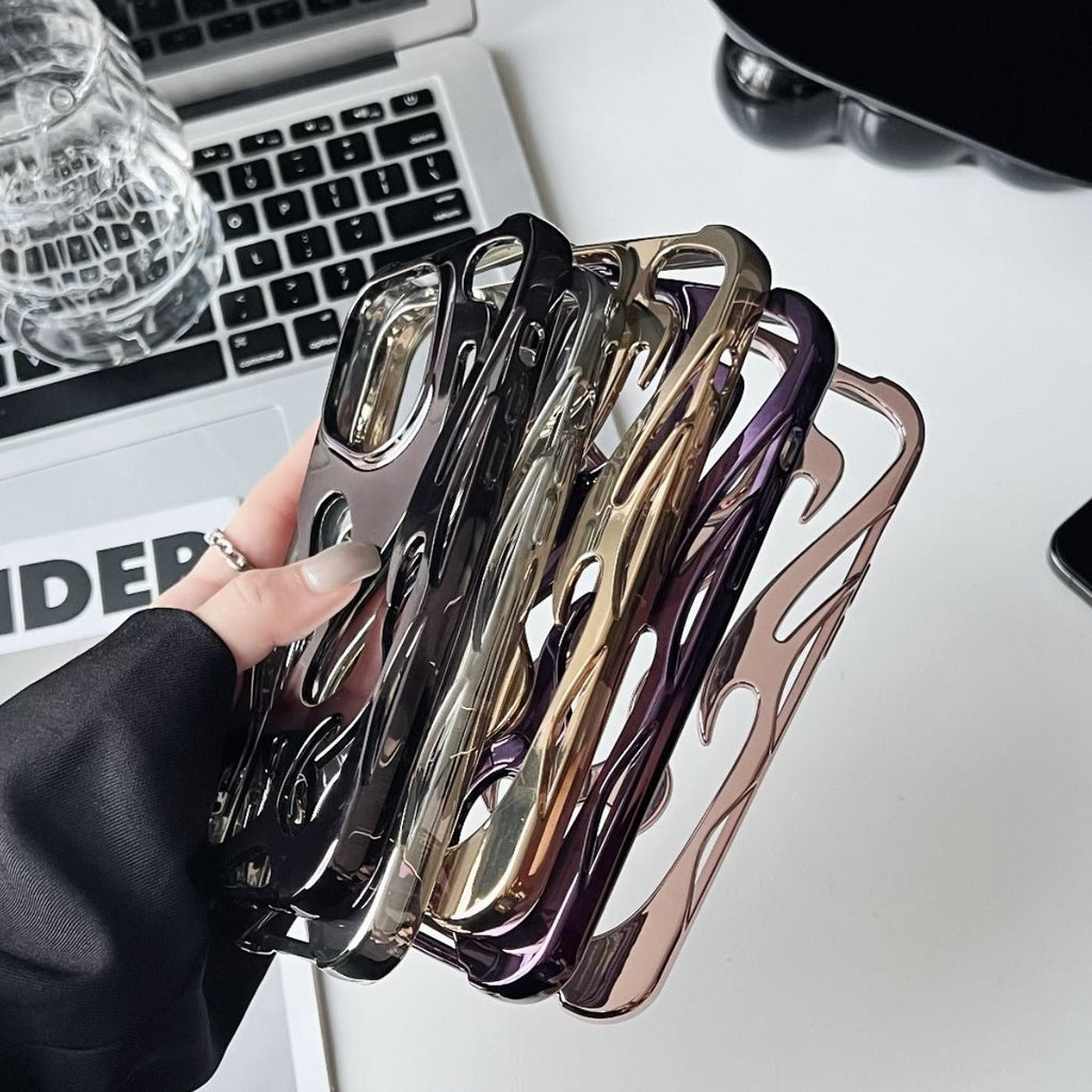Electroplating Hollow Heat Dissipation Phone Case Flame Pattern High - grade Soft Shell - NeoTech