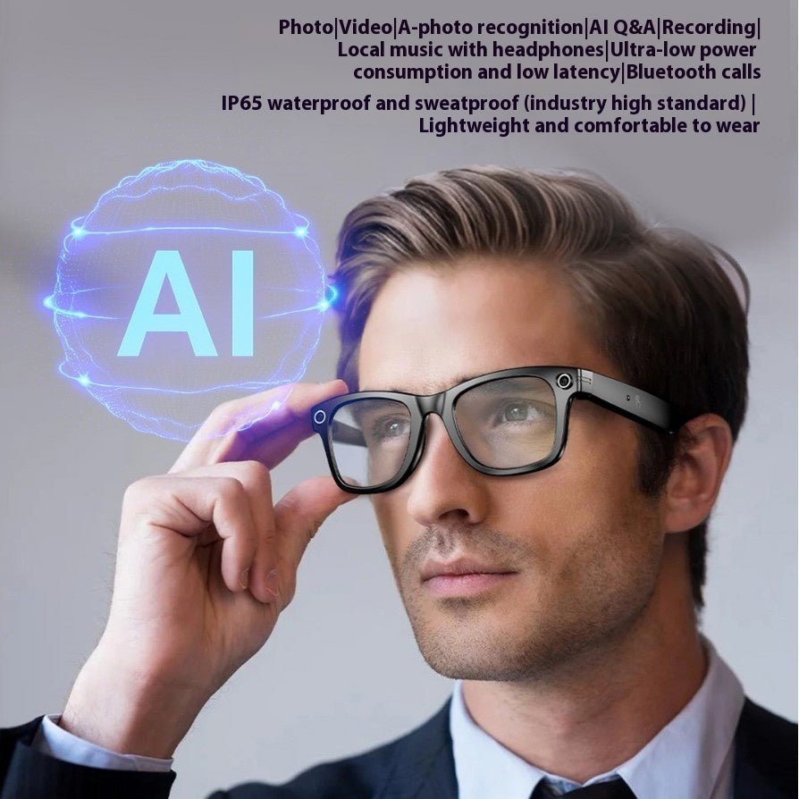 Ai Three - generation Smart Bluetooth Glasses Magnetic Frame Sunglasses Men - NeoTech