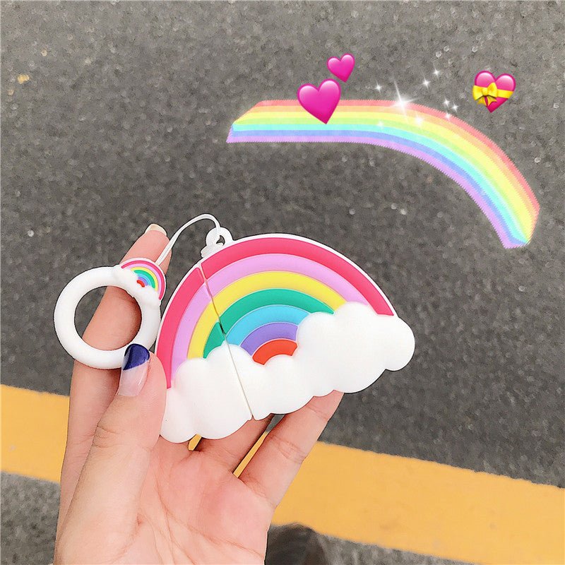 Rainbow Cloud Headphone Protective Case Silicone - NeoTech