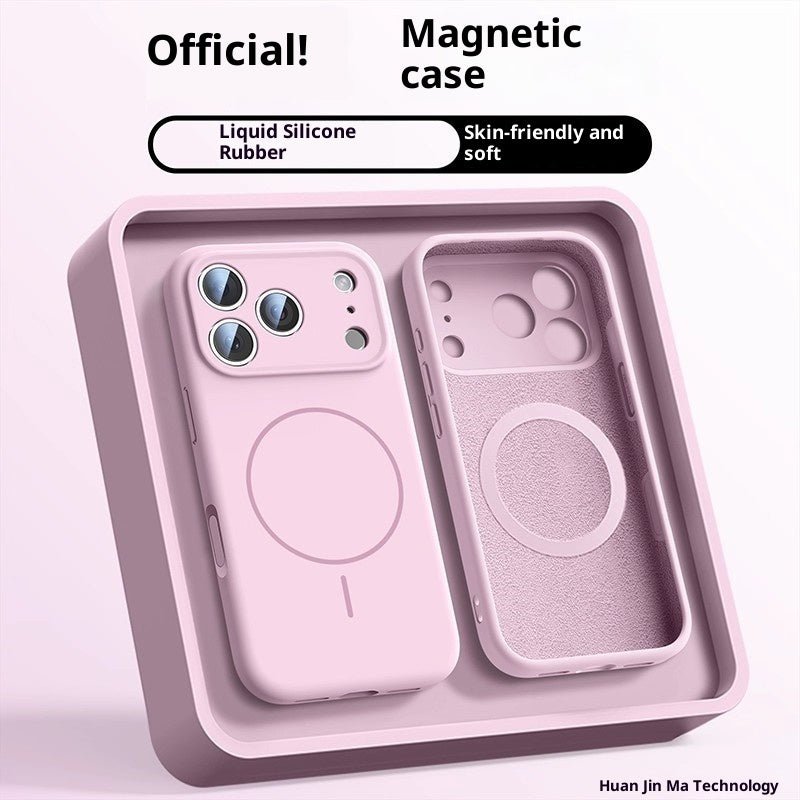 Applicable To 17 Fine Circle Magnetic Phone Case Liquid Silicone - NeoTech