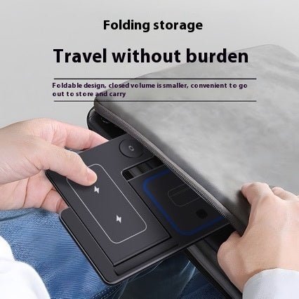 15W 3 In 1 LED Fast Wireless Charger Stand Foldable Charging Station For Smart Phone 15 14 13 12 11 IWatch 9 8 7 6 5 Airpods Pro - NeoTech