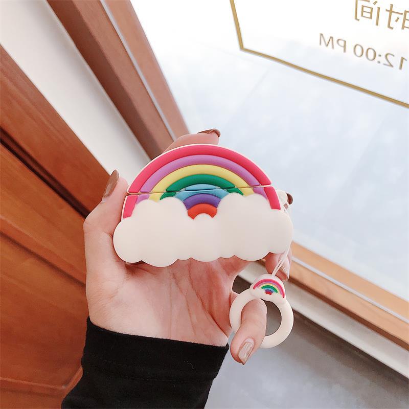 Rainbow Cloud Headphone Protective Case Silicone - NeoTech