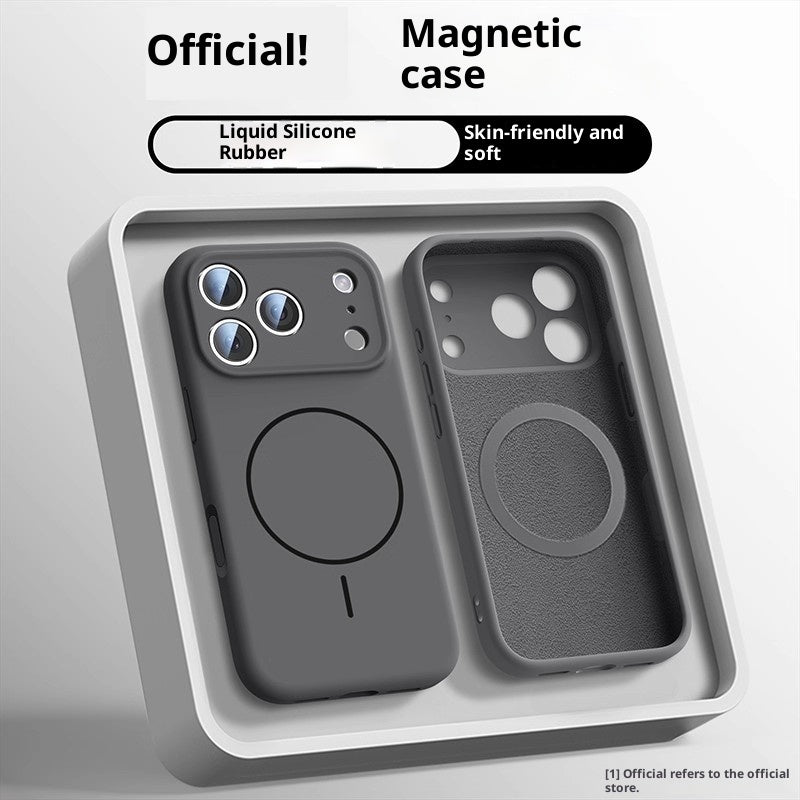 Applicable To 17 Fine Circle Magnetic Phone Case Liquid Silicone - NeoTech